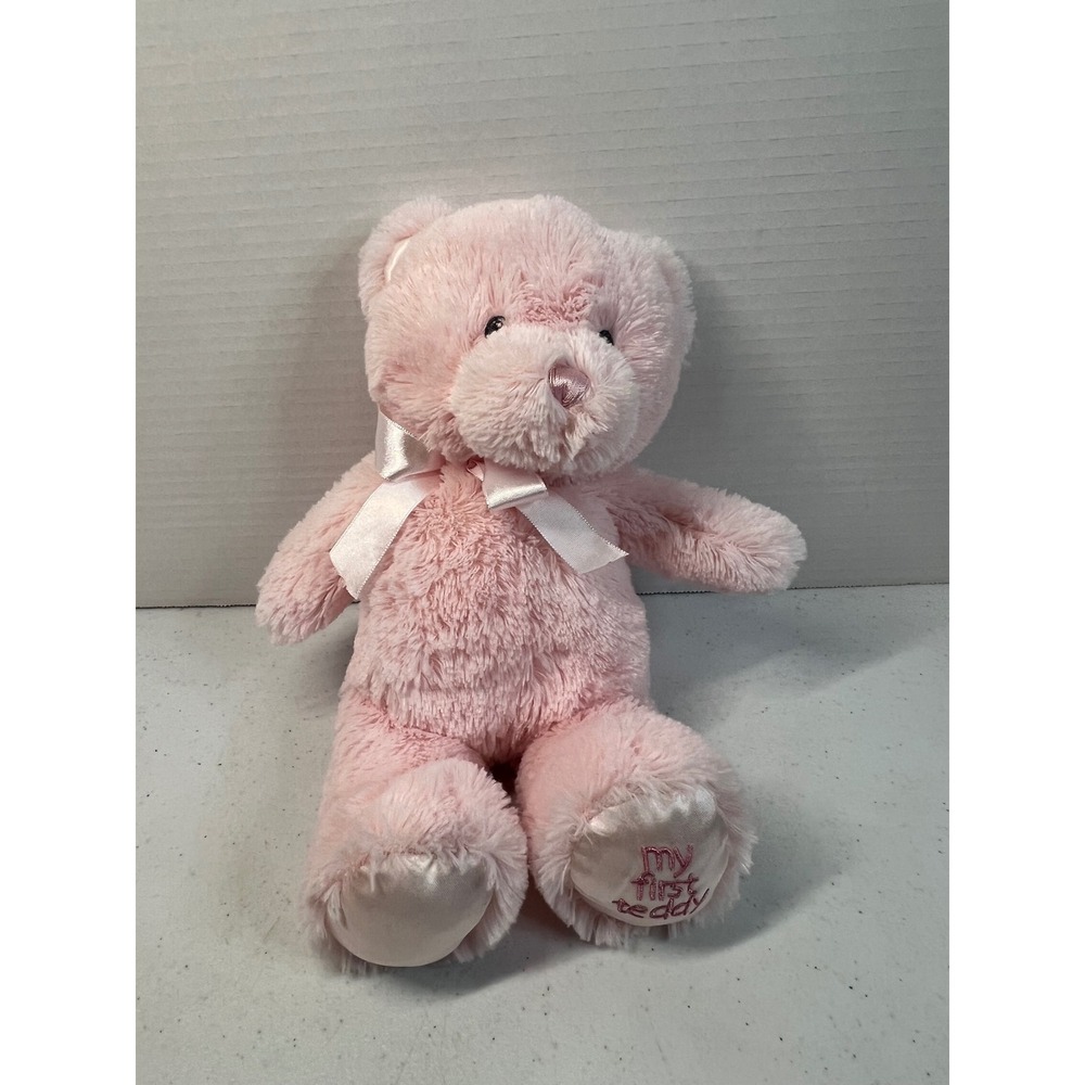 Baby GUND My First Teddy Pink Stuffed Animal Plush Bear 4043949 10 inch